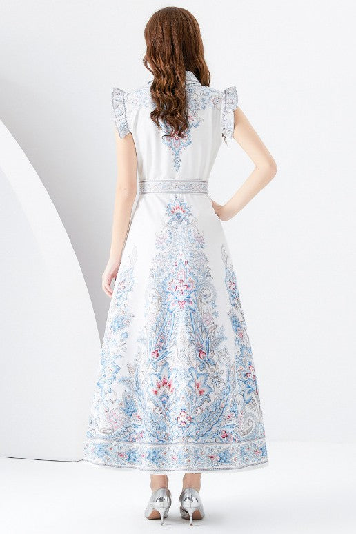Serene Petals Maxi Dress